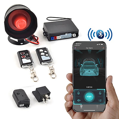 Hot Sale Smart Car Alarm Phone APP Control Car Alarm System BT Remote Control Car Alarm Security System