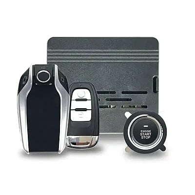 Smart LCD Key Car Alarms with Remote Start and Keyless Entry PKE car alarm system security for Easy Start Stop Control