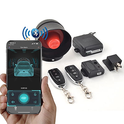 Hot Sale Smart Car Alarm Phone APP Control Car Alarm System BT Remote Control Car Alarm Security System