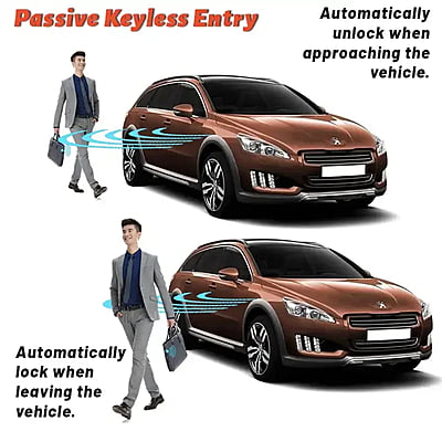 Smart LCD Key Car Alarms with Remote Start and Keyless Entry PKE car alarm system security for Easy Start Stop Control