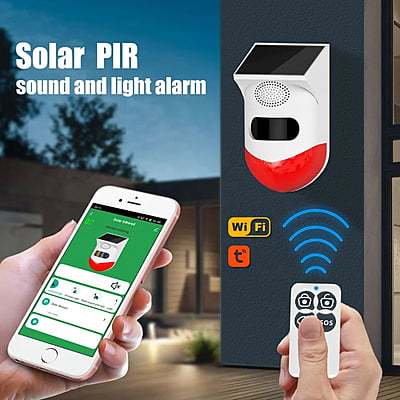 Outdoor Solar PIR Detector-Panel Based