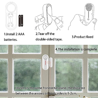 WiFi Direct Door & Window Sensor with Siren