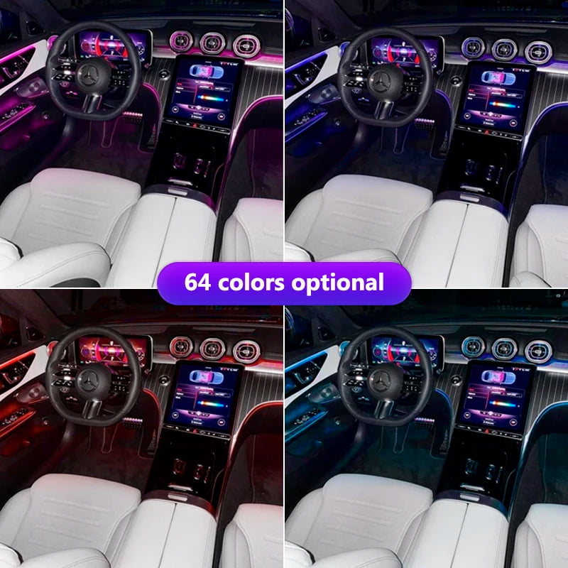 ZY Car Ambient Light 6M Interior Decorative light App Control For Dashboard Console Doors Interior Light